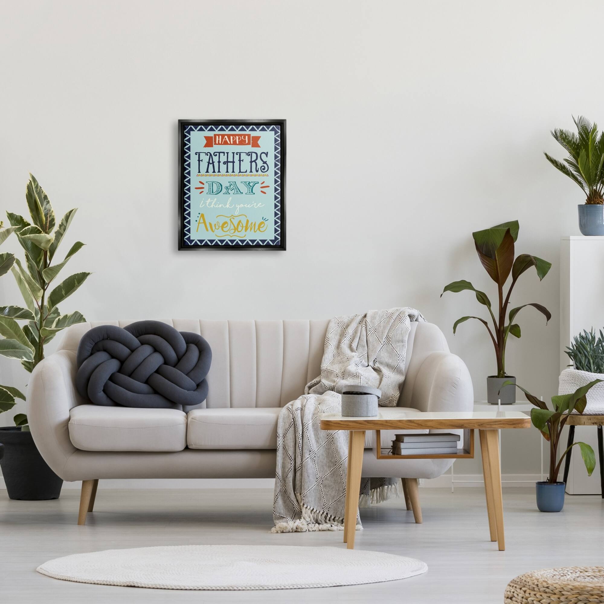 Stupell Industries You're Awesome Father's Day Phrase Floater Framed Art